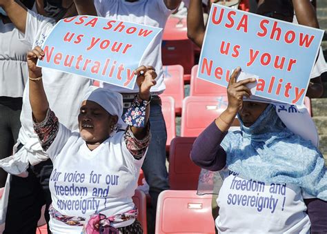 Ethiopians Protest Us Sanctions Over Bloody Tigray War Daily Sabah
