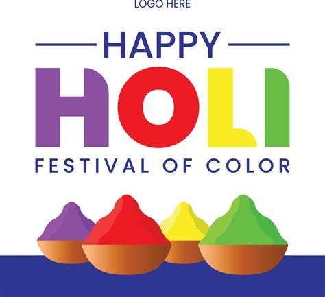 Happy Holi Festival Social Media Post Template 6511917 Vector Art At