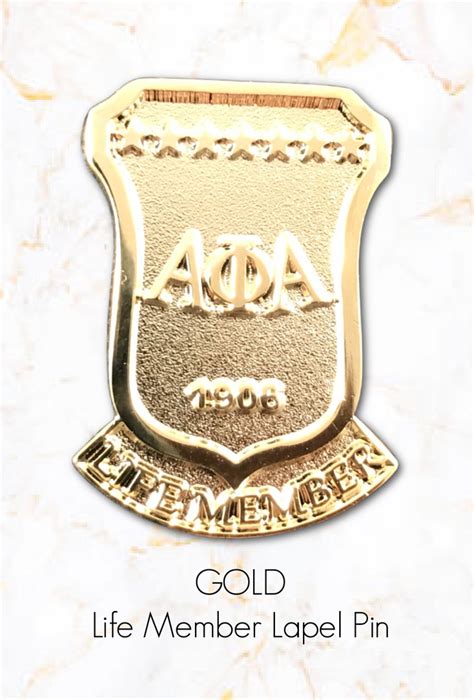 Alpha Phi Alpha Life Member Pins Greek Traditions