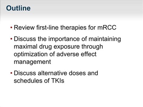 Optimizing Dose Intensity Of Treatment For Patients With Metastatic