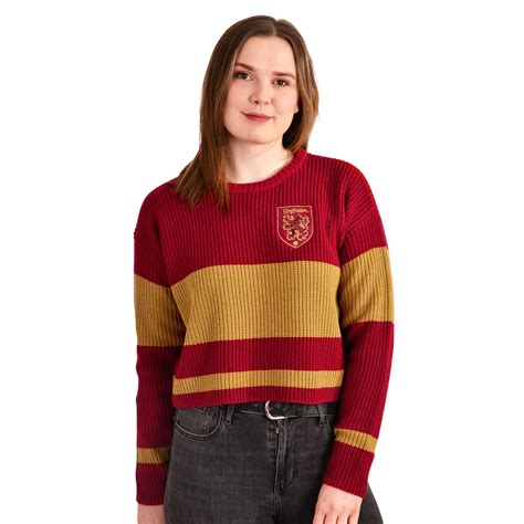 Harry Potter Gryffindor Crop Sweater Damen Elbenwald