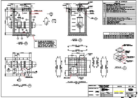 Inspection Chambers Drinking Water Constructive Details Dwg File Cadbull