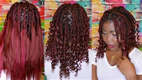 Love the luscious waves your braid creates? HOW TO DO: CURLY END BOX BRAIDS | DIY SHORT GODDESS BOX ...