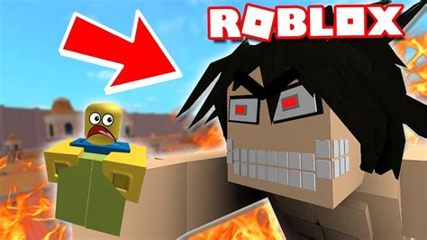 Attack On Titan In Roblox Youtube