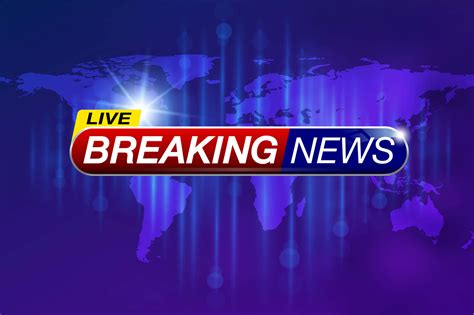 Download Live Breaking News Logo With A World Map