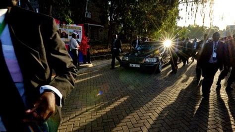 Kenyan Leaders Carjacked Motorcade Vehicle Found Bbc News