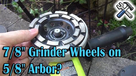 78 Grinder Wheels On 58 Arbor Youtube