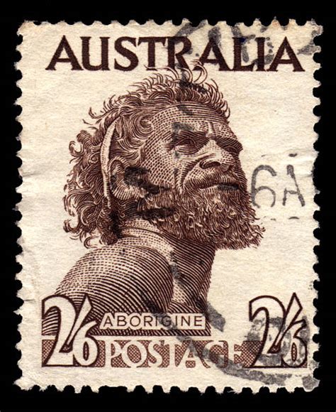 Australia Aborigine Postage Stamp Aboriginal Stock Photos