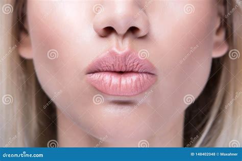 Close Up Kissing Lips Stock Photo Image Of Emotions 148402048