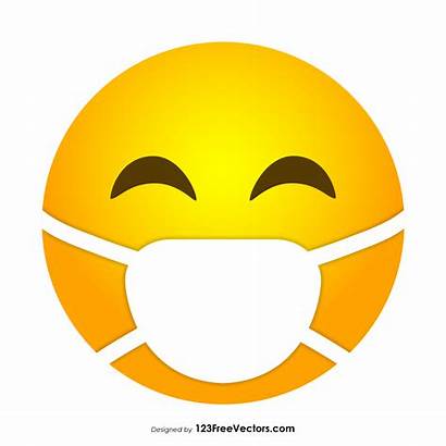 Emoji Mask Face Medical Vector Masked Transparent