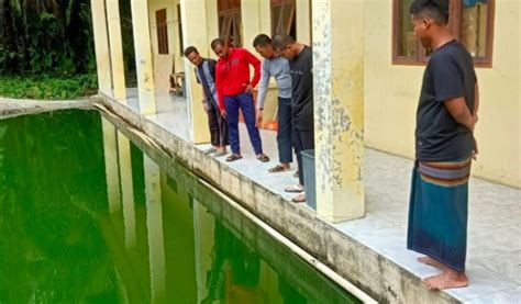 pelajar sekolah maut selepas didenda berendam and menyelam dalam kolam ikan