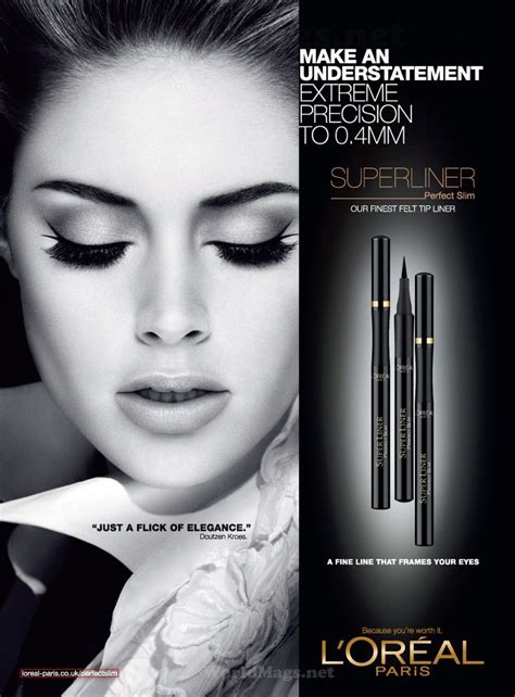 Loréal Paris Cosmetic Advertising With Doutzen Kroes Cosmetics