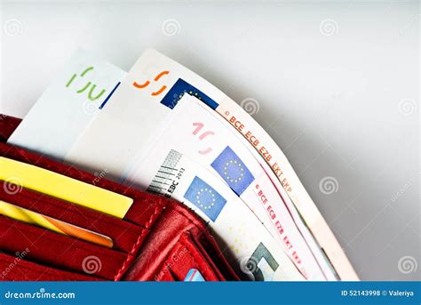 Euro Money In Wallet Stock Photo Image Of Investment 52143998