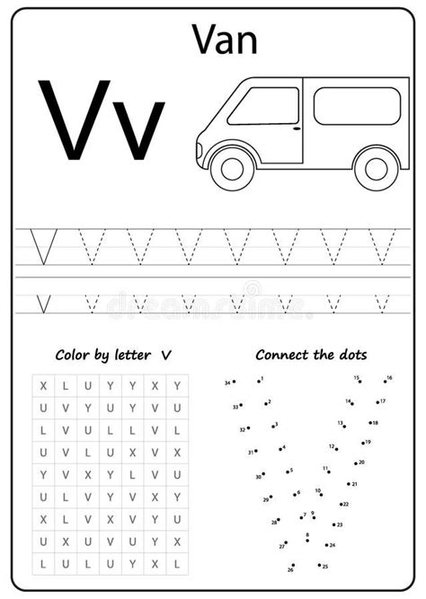Writing Letter V Worksheet Writing A Z Alphabet Exercises Game For