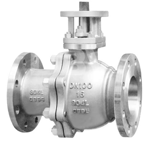 904l Ball Valve With Iso5211 Mounting Flange Dn100 Pn16 Shinjo Valve