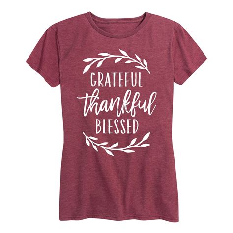 grateful thankful blessed women s short sleeve graphic t shirt