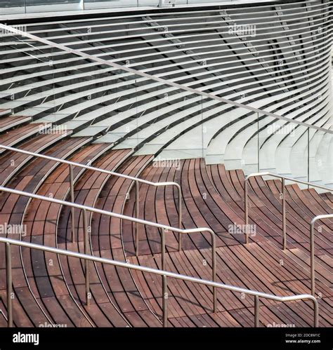 Big Amphitheater Steps And Seats Outdoors In The City Stock Photo Alamy