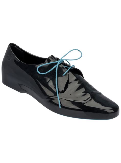 M Zero Lace Up Black Gloss Melissa Shoes Online At Uk