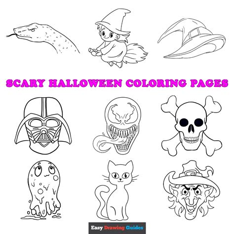 Free Printable Scary Halloween Coloring Pages For Kids