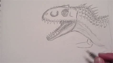How To Draw The Indominus Rex Jurassic World Danny The Dinosaur