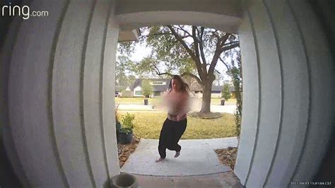 Caught On Camera Topless Package Thief In Houston