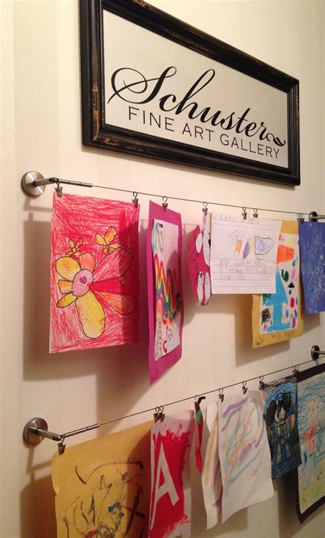 Getting Organized With Kids 5 Diy Projects Kids Art Galleries Art