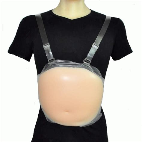 Zbb Fake Pregnant Belly False Pregnancy Silicon Belly Skin Artificial Fake Silicone Jelly Belly