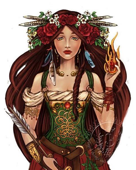 Brigid Is The Goddess Of Flames Home And Hearth Wisdom Healing