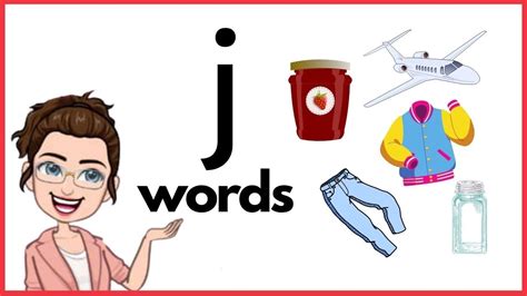 Words That Start With Jj J Words Phonics Initial Sounds