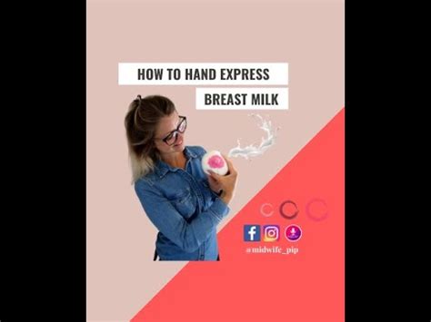 How To Hand Express Breast Milk Youtube