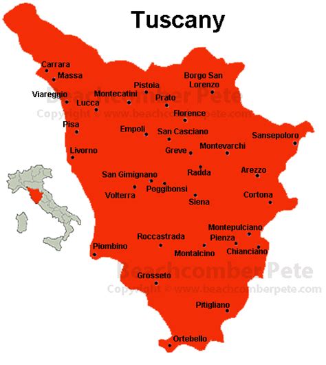 Map Of Tuscany Tuscany Map Map Of Tuscany Italy Tuscany