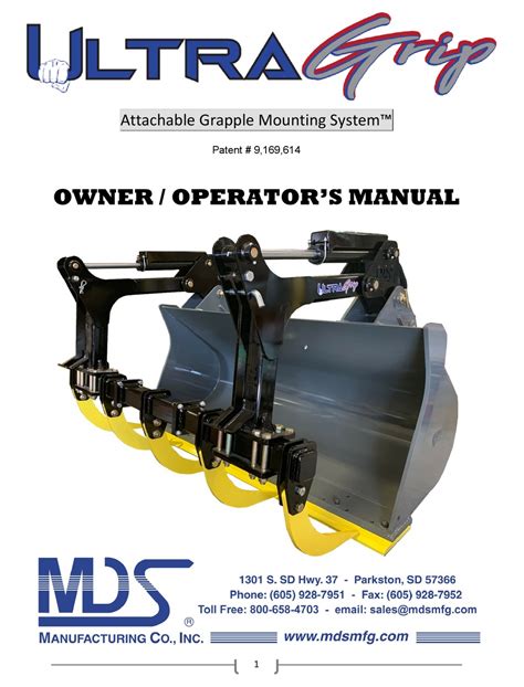 Mds Ultra Grip Attachable Grapple Mounting System Ownersoperators