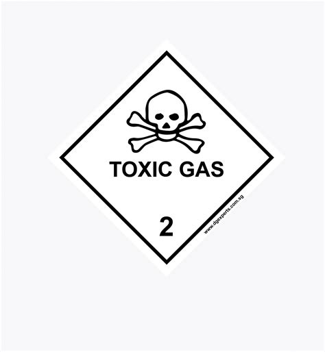 Hazard Label Class Toxic Gas Division Dg Experts
