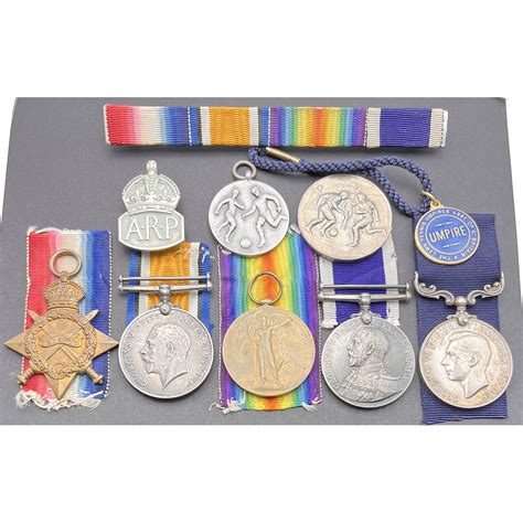 Royal Marines Msm Group Ww1 Rare Liverpool Medals