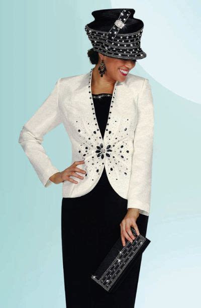Black And White Womens Church Suit Benmarc International
