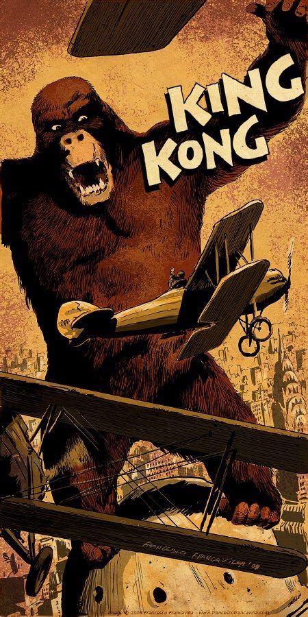 Movie Poster Art Movie Art King Kong 1933 Mighty Joe Kong Godzilla