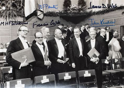 1962 Nobel Prize Winning Scientists Signed Photograph James D Watson