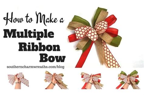 How To Make A Bow With Multiple Ribbons