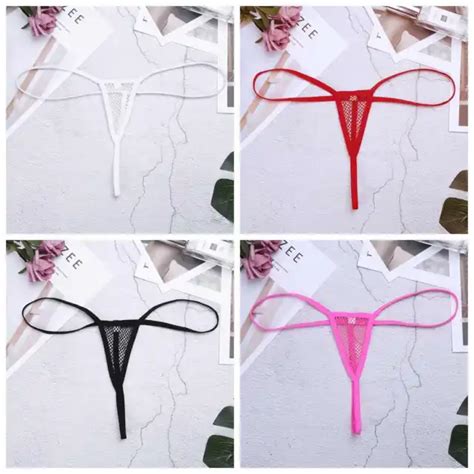 Women S Sheer Fishnet Low Rise G String Micro Thongs Bikini Underwear Panties Picclick