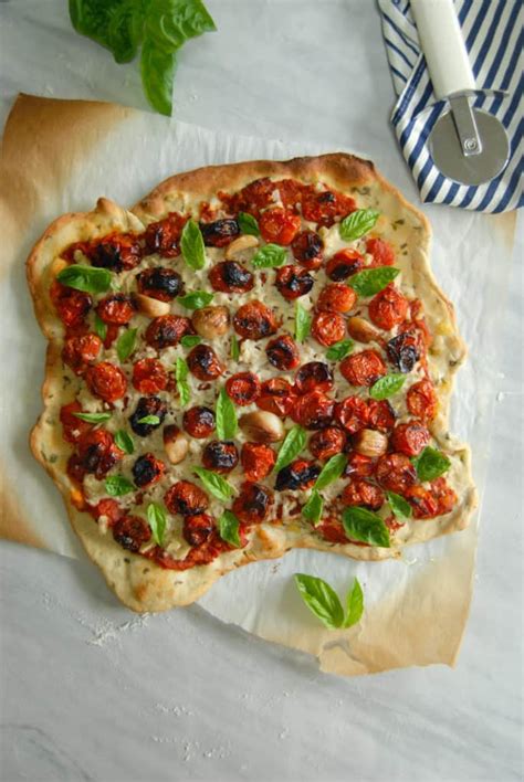Vegan Cheese Pizza Recipe Vegan Margherita Pizza Vegan
