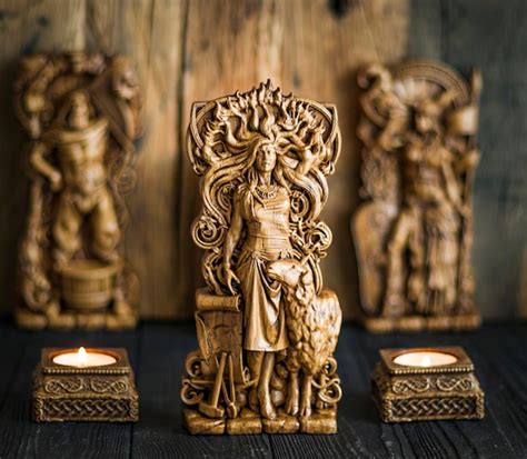 Brigid Statue Brigantia Brigit Triple Goddess Ancient Wicca Altar