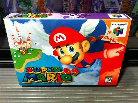 Super Mario 64 Box My Games Reproduction Game Boxes