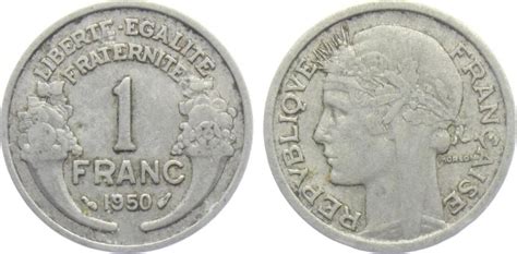 Frankreich 1 Franc 1950 Kopf Der Marianne Vf Ma Shops