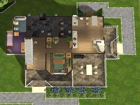 Sims House Floor Plans Car Tuning House Plans 145065