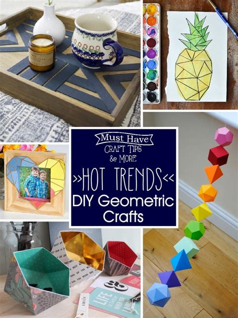 Hot Trends Diy Geometric Crafts The Scrap Shoppe