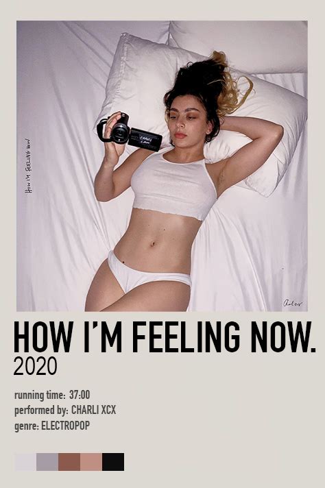 How Im Feeling Now Charli Xcx 2020 Minimalist Music Minimalist Poster Movie Poster Wall