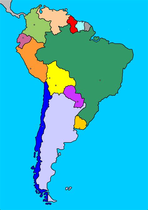 Pasajero El Mapa De Sudamérica