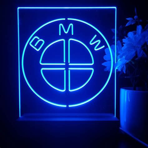 Bmw Logo Neon Sign Table Lamp Display Pro Led Sign