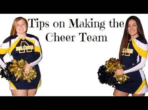 Tips On Making The Cheerleading Team YouTube