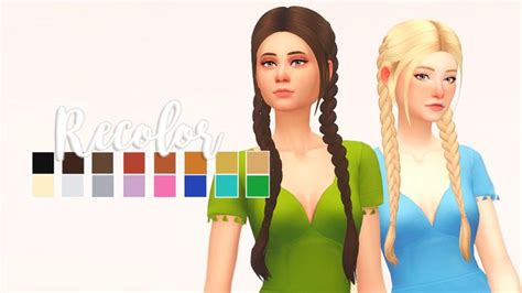 Hair Elliandra Maxis Match Sims Hair Sims 4